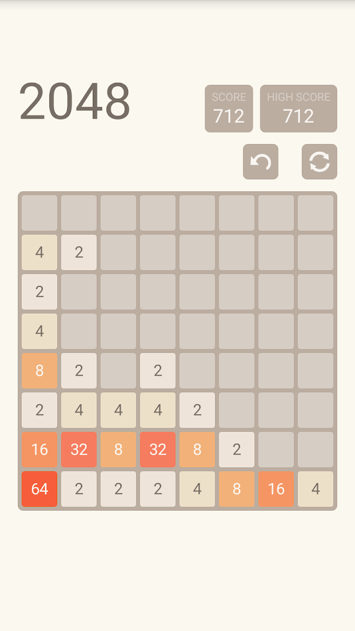 2048 screenshot