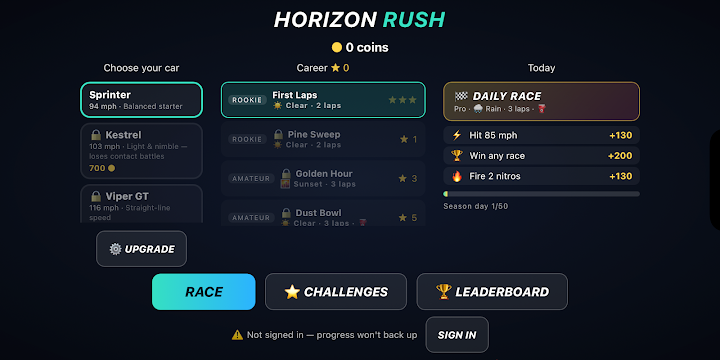 Horizon Rush: Arcade Racing screenshot